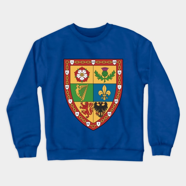 USA Early Ethnic Coat of Arms Crewneck Sweatshirt by iaredios